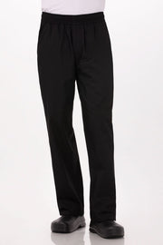 Lightweight Black XXL Baggy Pants by Chef Works V107-BBLW-XXL