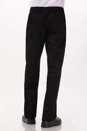 Lightweight Black XXL Baggy Pants by Chef Works V107-BBLW-XXL
