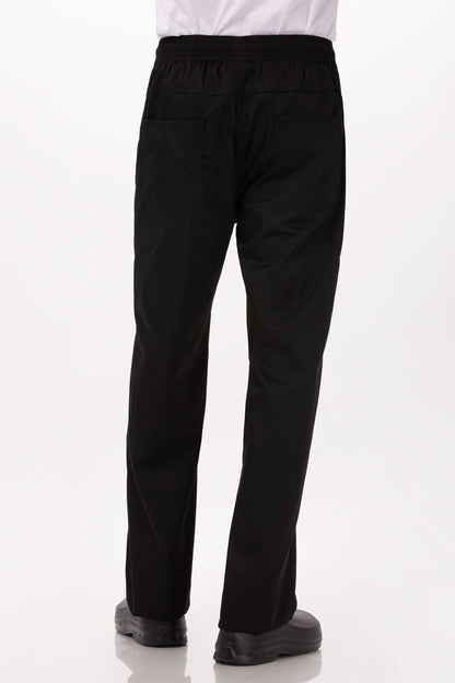 Lightweight Black XXL Baggy Pants by Chef Works V107-BBLW-XXL