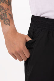 Lightweight Black XXL Baggy Pants by Chef Works V107-BBLW-XXL