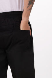 Lightweight Black XXL Baggy Pants by Chef Works V107-BBLW-XXL