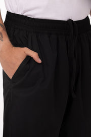 Lightweight Black XXL Baggy Pants by Chef Works V107-BBLW-XXL