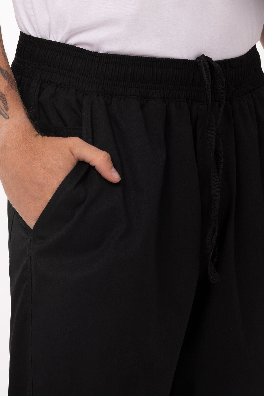 Lightweight Black XXL Baggy Pants by Chef Works V107-BBLW-XXL
