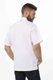 Springfield Men's White Zipper M Chef Jacket by Chef Works V107-BCSZ009-WHT-M