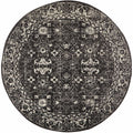 Evoke 252 Charcoal Round by Rug Culture -150X150CM - ROUND V107-EVO-252-CHAR-150X150
