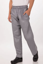 Essential Men's Small Checks XL Baggy Black Chef Pants by Chef Works V107-NBCP-XL