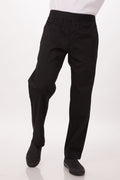 Lightweight Black M Slim Men's Chef Pants by Chef Works V107-PBN01-BLK-M