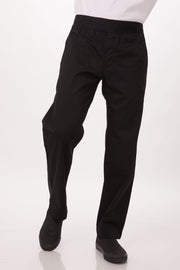 Lightweight Black M Slim Men's Chef Pants by Chef Works V107-PBN01-BLK-M