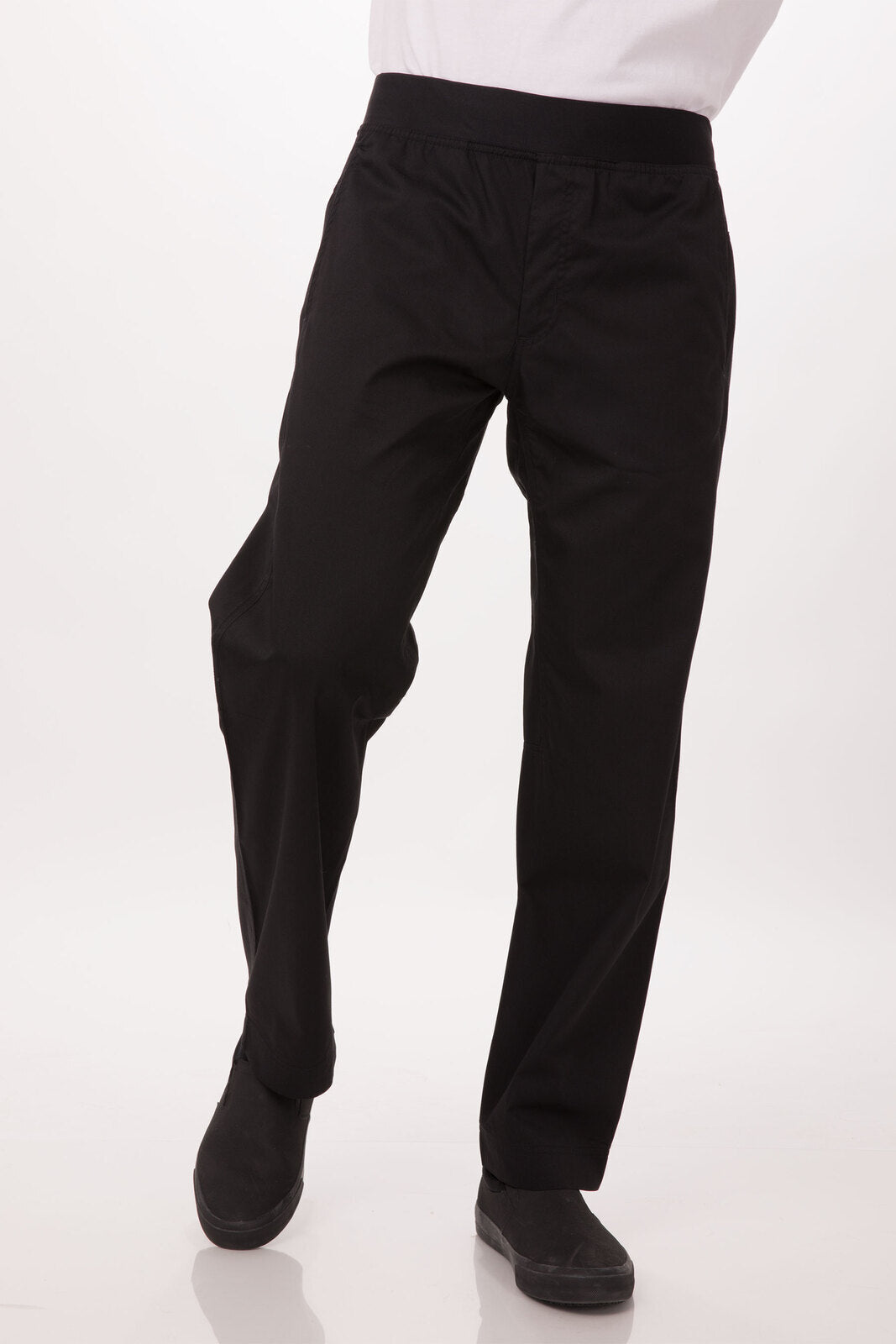 Lightweight Black M Slim Men's Chef Pants by Chef Works V107-PBN01-BLK-M