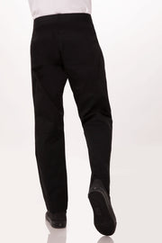 Lightweight Black M Slim Men's Chef Pants by Chef Works V107-PBN01-BLK-M