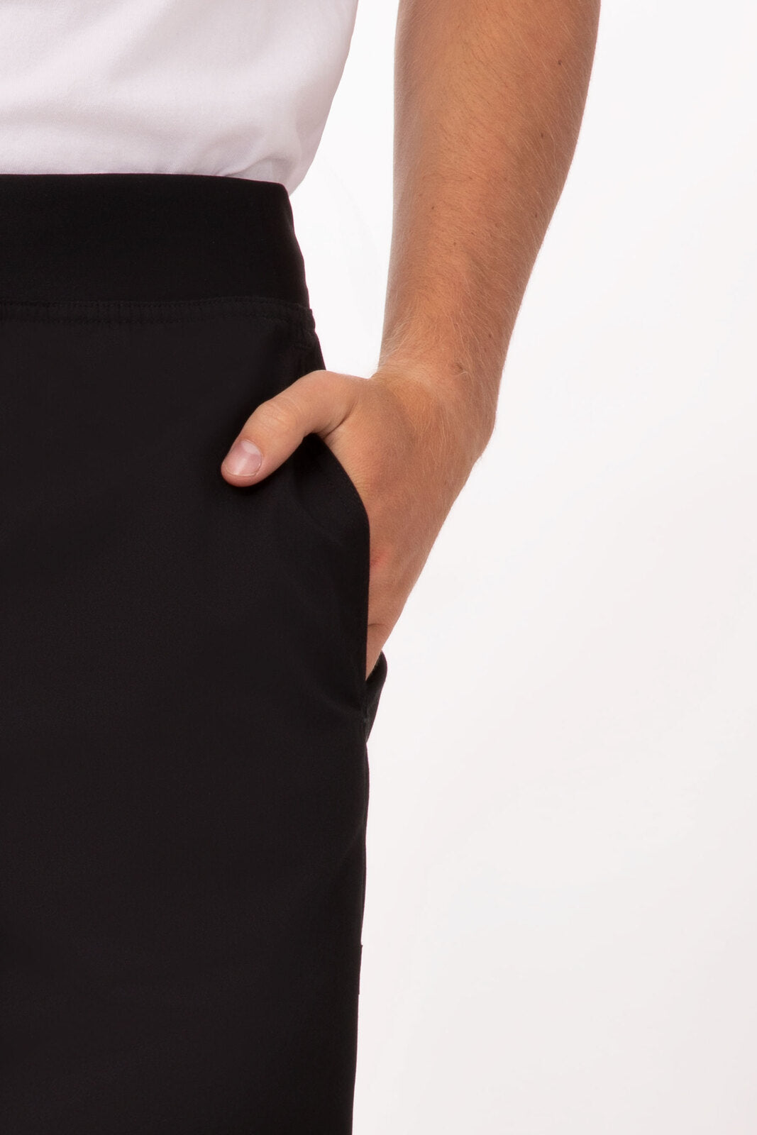 Lightweight Black M Slim Men's Chef Pants by Chef Works V107-PBN01-BLK-M