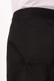Lightweight Black M Slim Men's Chef Pants by Chef Works V107-PBN01-BLK-M