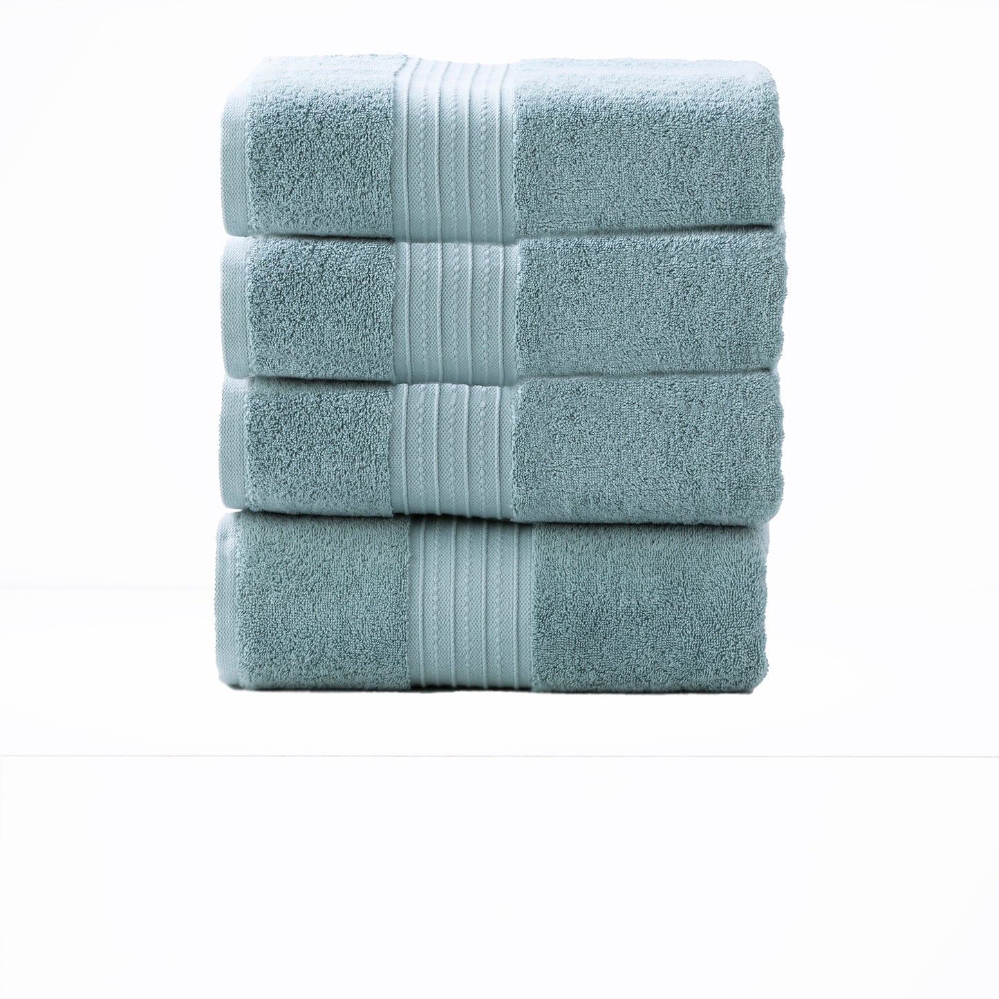 Brentwood 650 GSM Low Twist 4 Piece Bath Gray Mist Towel by Renee Taylor V107-SH314405
