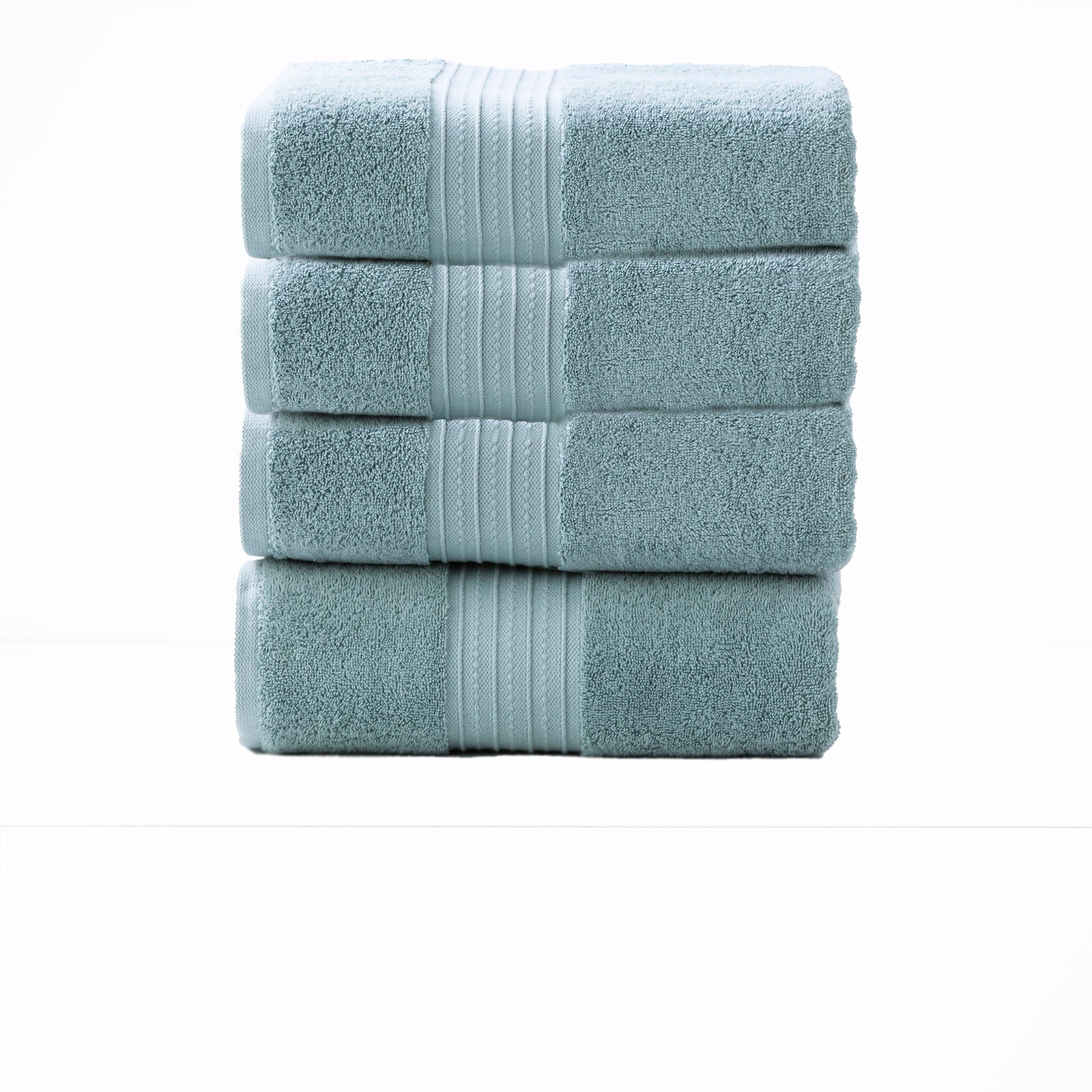 Brentwood 650 GSM Low Twist 4 Piece Bath Gray Mist Towel by Renee Taylor V107-SH314405