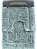 2 Piece 2200 GSM Tufted Gray Mist Bath Mat Set by Renee Taylor V107-SH314770