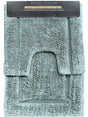 2 Piece 2200 GSM Tufted Gray Mist Bath Mat Set by Renee Taylor V107-SH314770