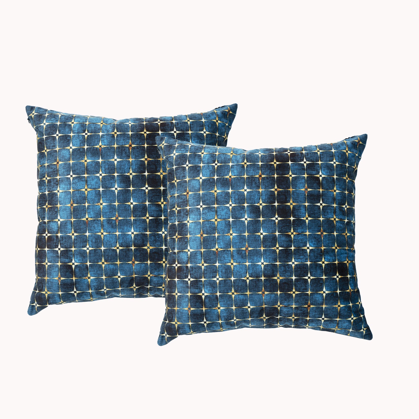 Cubic Twin Pack Poly Velvet Printed Cushion by Renee Taylor V107-SH317020