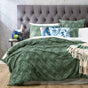 Medallion Sage Cotton Vintage Washed Tufted Quilt Cover set European P/Case by Park Avenue V107-SH319490