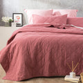 Attwood Vintage Stone Washed Cotton Quilted Rose Coverlet Set by Renee Taylor Queen/King V107-SH320800