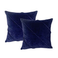 Trova Ink Twin Pack Cotton Velvet Cushion Polyester Filled by Cloud Linen V107-SH325090
