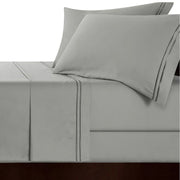 Strada Embroidered 1000 TC Egyptian Cotton Silver Charcoal Super King Sheet sets by Renee Taylor V107-SH328195