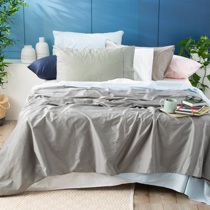 500 TC Bamboo Cotton Charcoal Split Head Queen Sheet Set by Park Avenue V107-SH328540