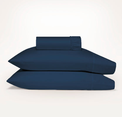 Ddecor Home 1500 Thread count Premium Cotton Blend Indigo Queen Combo Set by Ddecor Home V107-SH329080