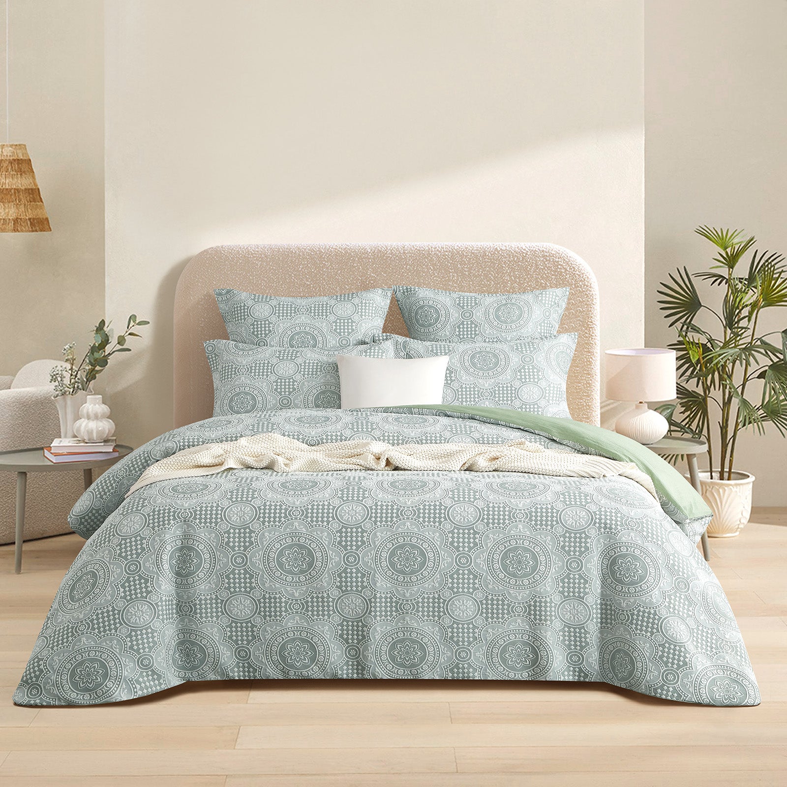 Rizz Sage Jacquard European Pillowcase by Renee Taylor V107-SH331230