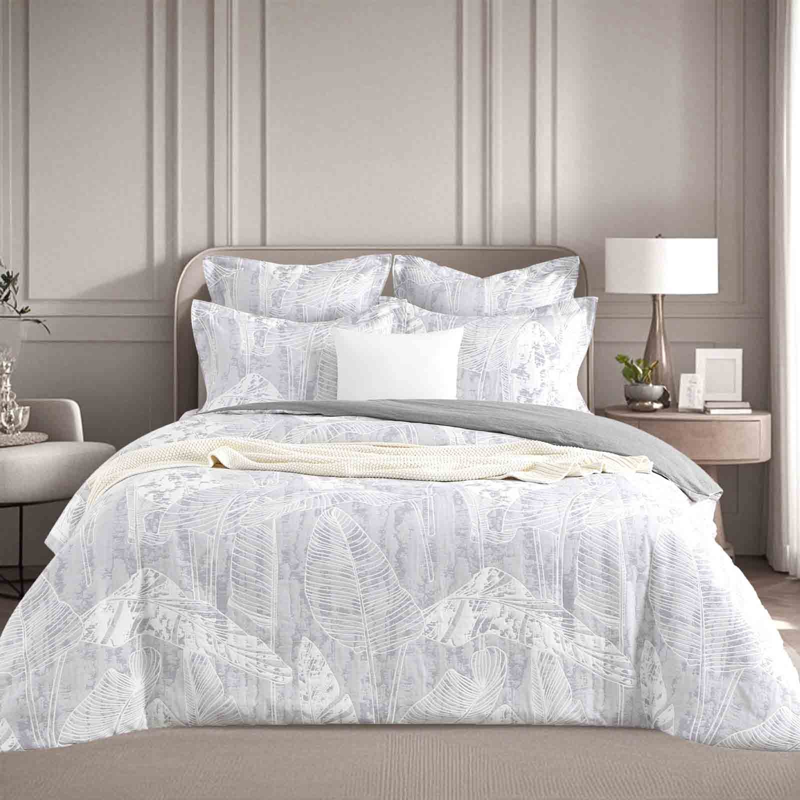 Grove Charcoal Jacquard European Pillowcase by Renee Taylor V107-SH331380