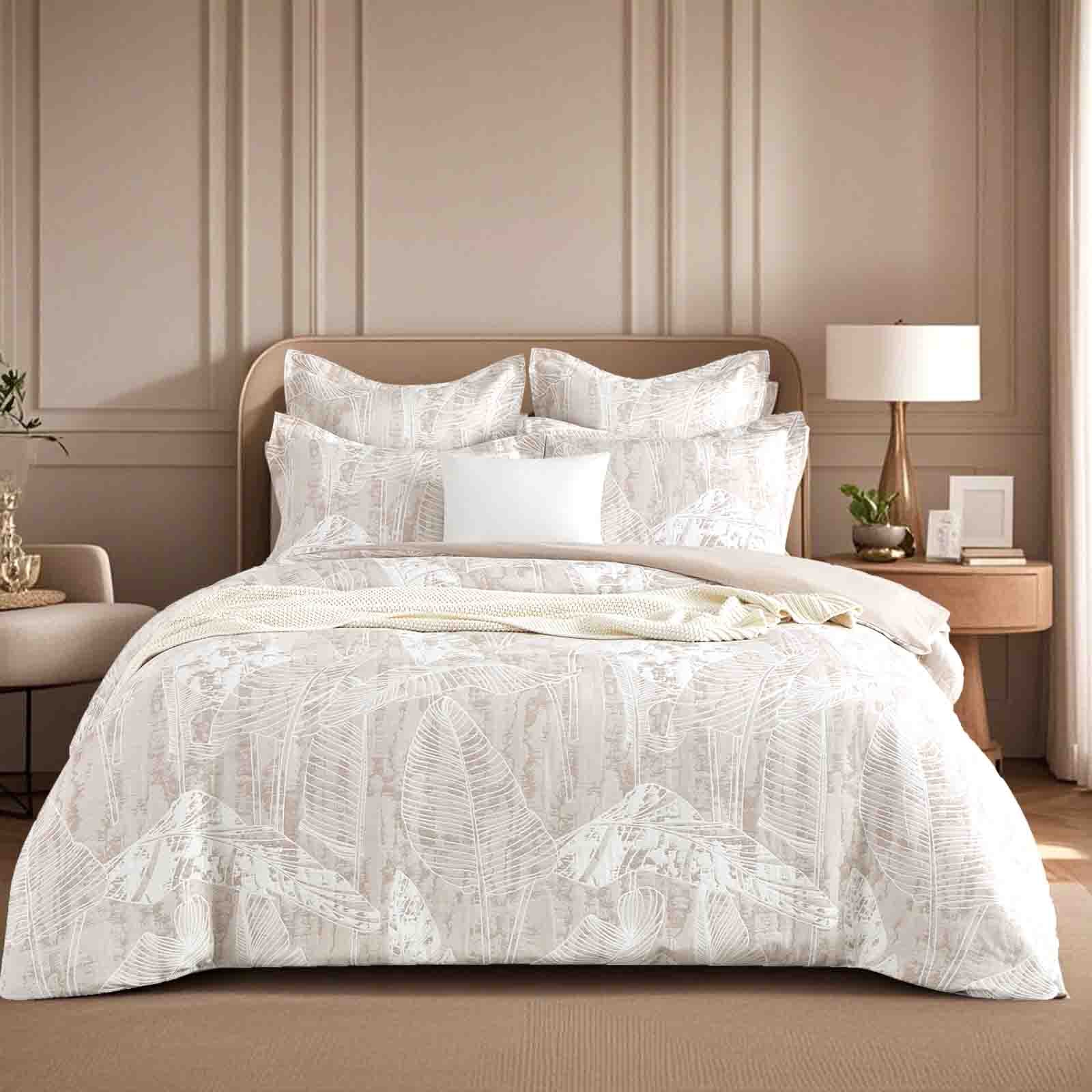Panache Wood Jacquard European Pillowcase by Renee Taylor V107-SH331405
