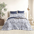 Delos Quilted Reversible Super King Coverlet Set by Renee Taylor V107-SH331990