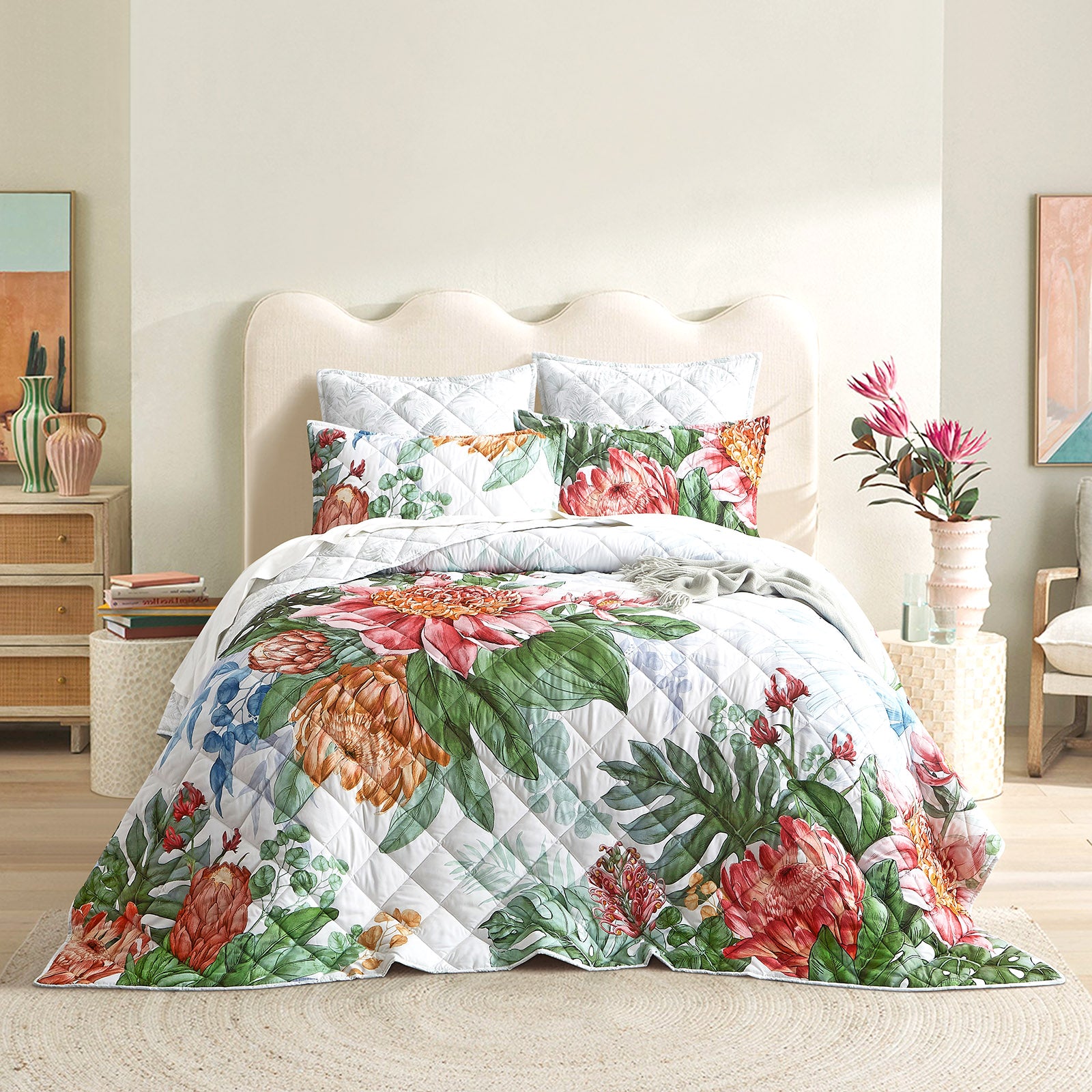 Florence Quilted Reversible European Pillowcase by Renee Taylor V107-SH332015