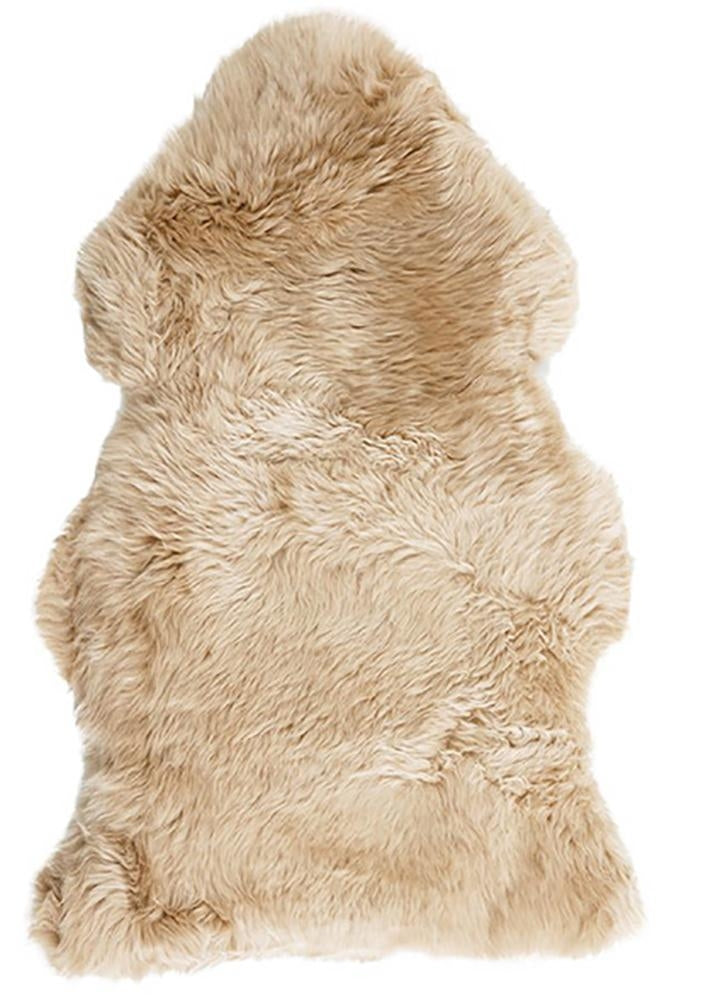 Natural New Zealand Sheep Skin Champag by Rug Culture - 105X70CM - RECTANGLE V107-SHEEP-SKIN-NZ-CHAMP