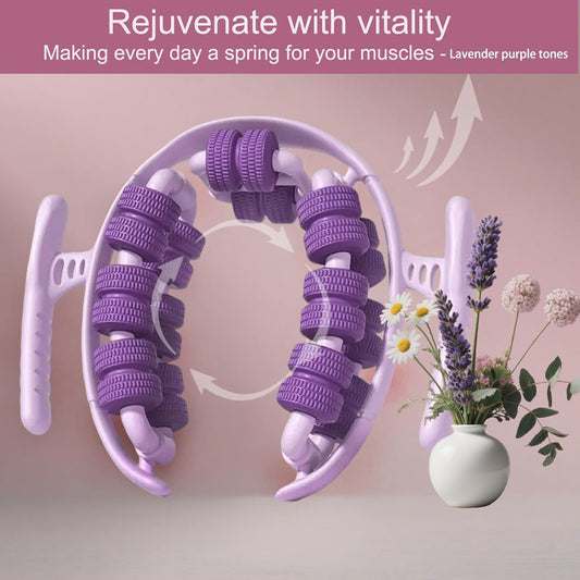 Lymphatic Drainage Massager,Cellulite Massage Roller,Body Sculpting Machine, Thighs Massager, Manual Leg V1079-LEGMASSAGE28PURPLE