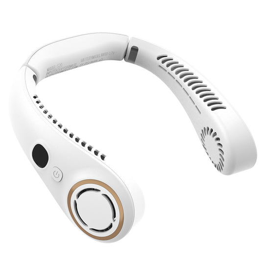 Portable Neck Fan Upgraded, Neckbrace Personal Hands Free, 5 Speed Gears Adjustment, 2000 mAh Wearable V1079-NECKFANS20WHITE
