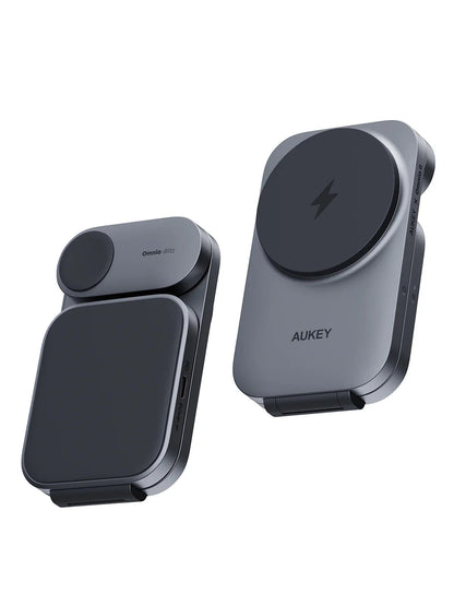 Aukey MagFusion Z Qi2 3-in-1 Foldable Magnetic Fast Wireless Charging Station (LC-MC312) V1089-LLTSAUN1049283A