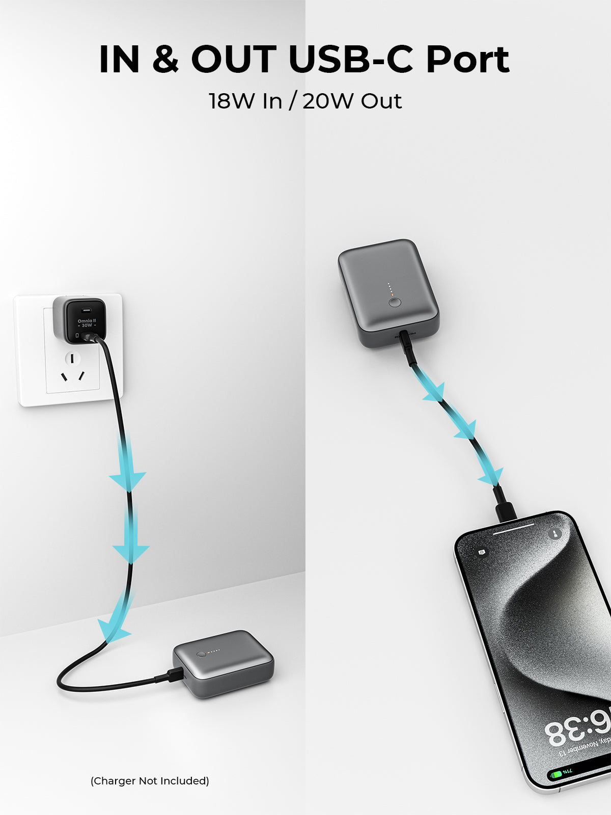AUKEY Spark Mini 10000 Compact Fast Charging Power Bank (PB-Y55) V1089-LLTSAUN1053030