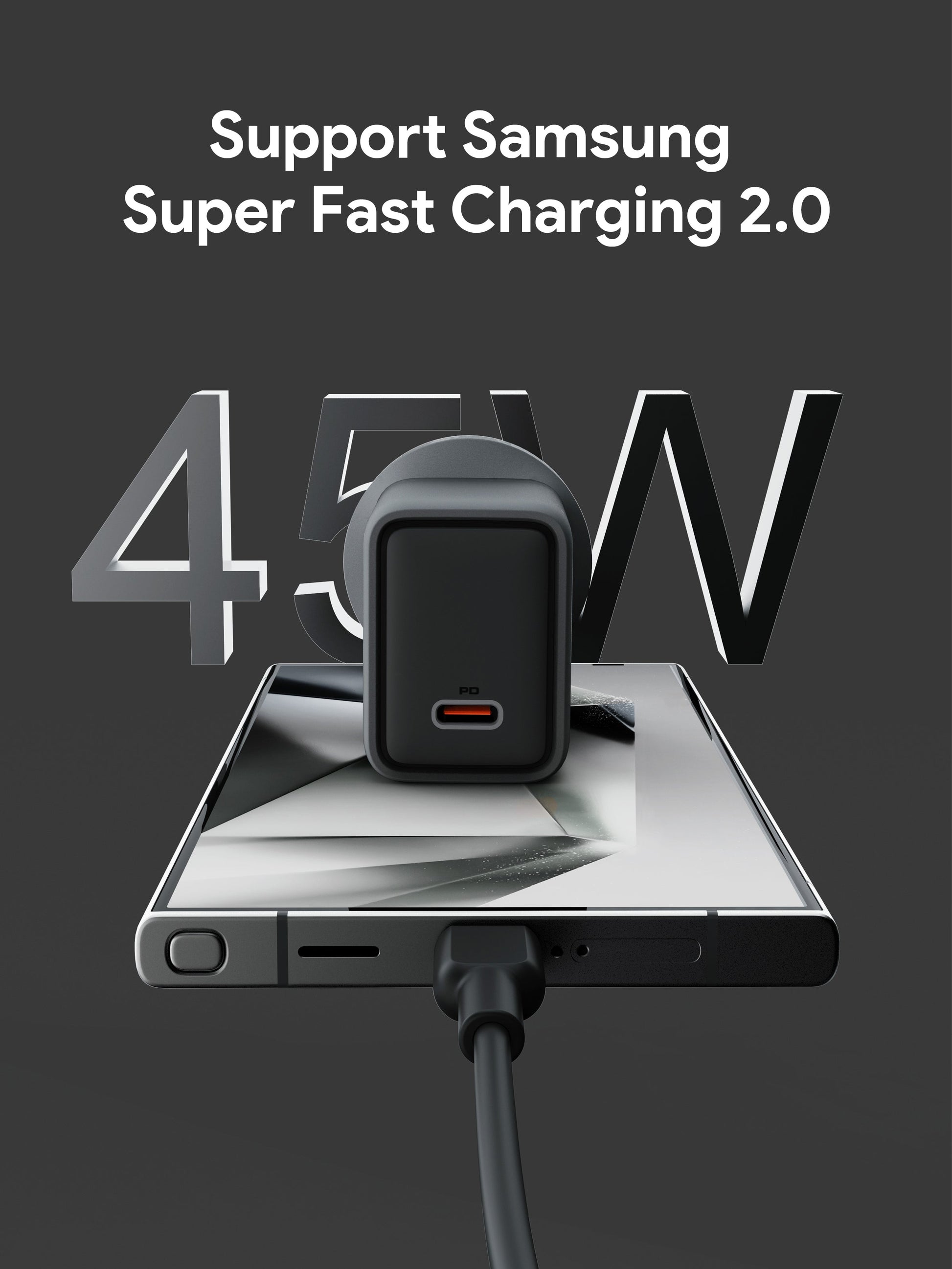 Aukey Comet 45W PD Fast Wall Charger GaN USB-C (PA-C2) V1089-LLTSAUN1056369VN