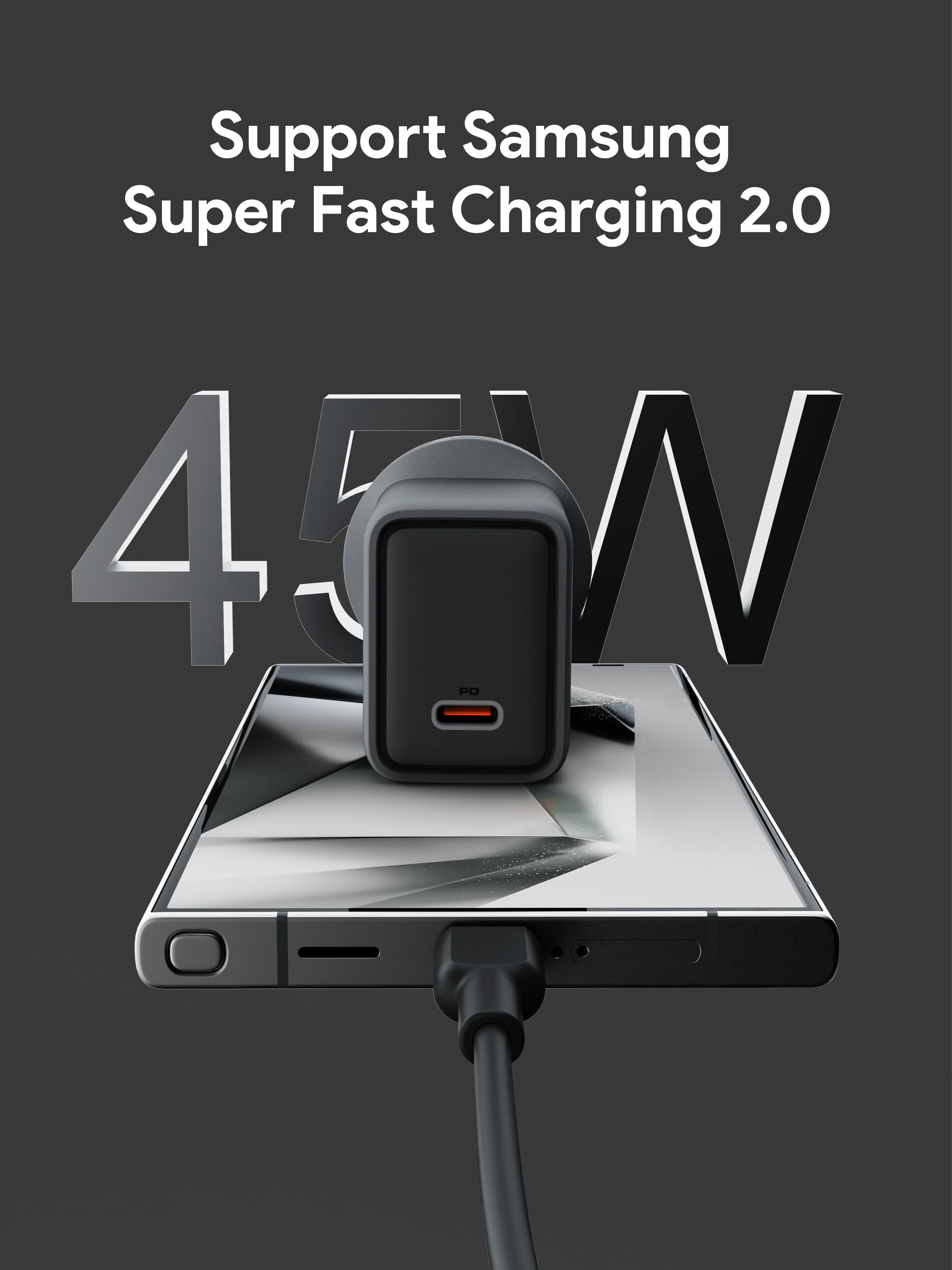Aukey Comet 45W PD Fast Wall Charger GaN USB-C (PA-C2) V1089-LLTSAUN1056369VN