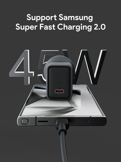 Aukey Comet 45W PD Fast Wall Charger GaN USB-C (PA-C2) V1089-LLTSAUN1056369VN