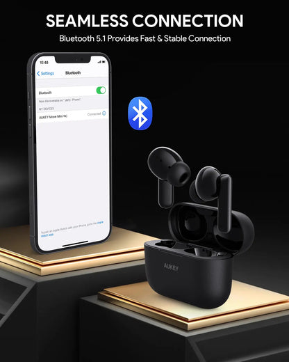 Aukey True Wireless Earbuds With Noise Cancelling MOVE MINI NC (EP-M1NC) V1089-LLTSN1039356