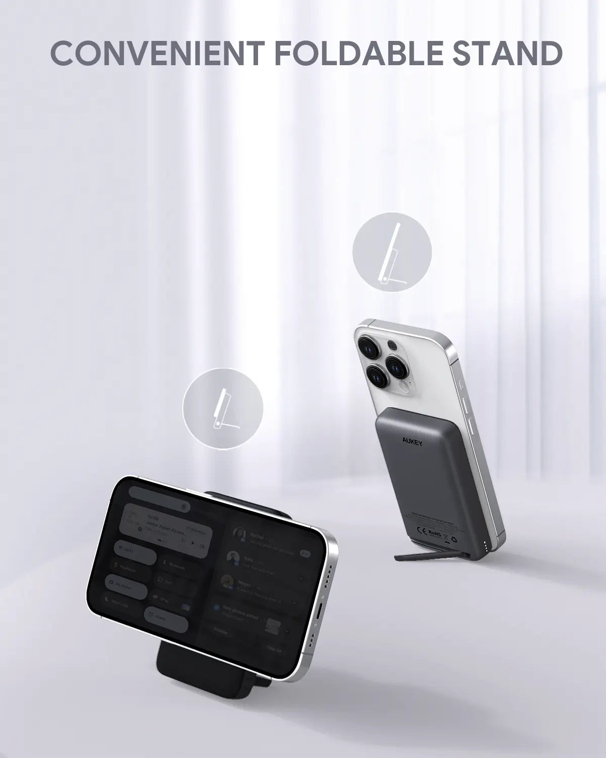 Aukey MagLinnk 10000mAh Magnetic Wireless Charging Power Bank (PB-MS02) V1089-LLTSN1043194