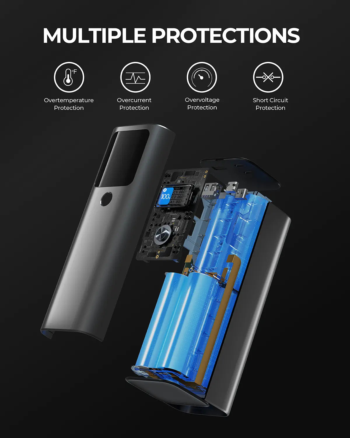 Aukey Sprint X 27.6K 140W 27,600mAh Portable Power Bank with PD3.1 (PB-Y45) V1089-LLTSN1044372