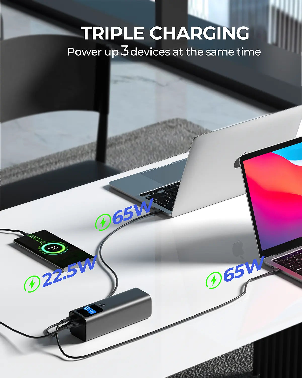 Aukey Sprint X 27.6K 140W 27,600mAh Portable Power Bank with PD3.1 (PB-Y45) V1089-LLTSN1044372