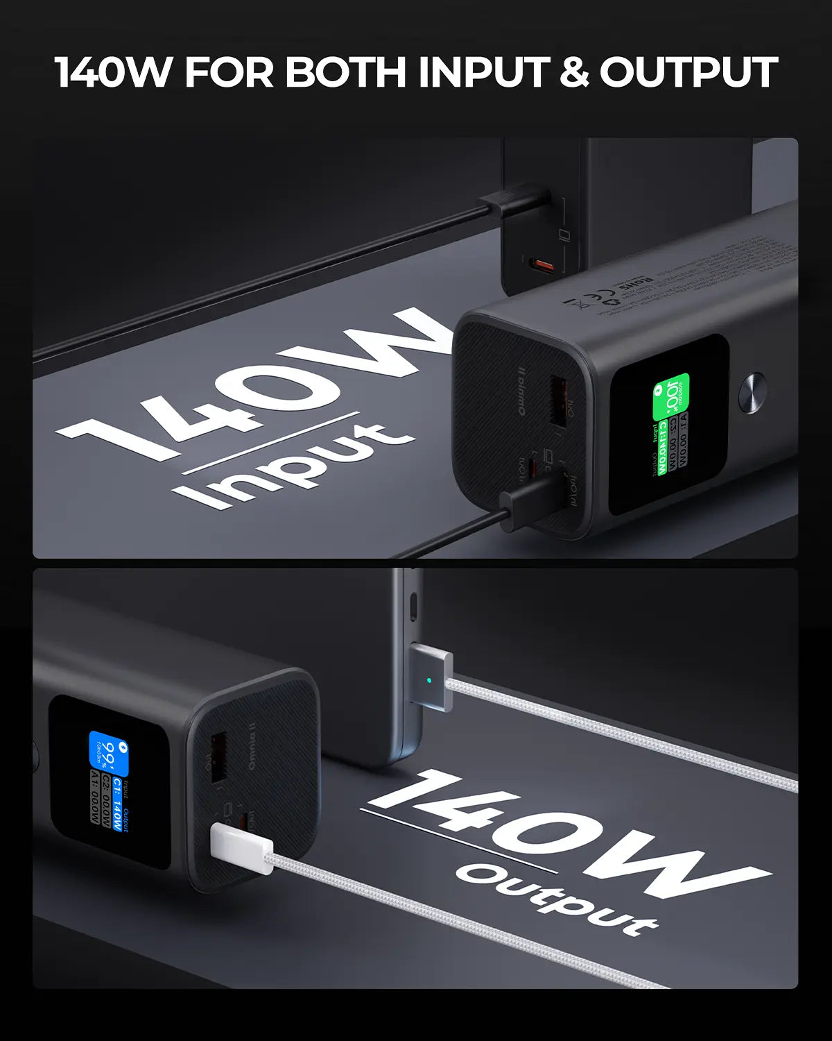 Aukey Sprint X 27.6K 140W 27,600mAh Portable Power Bank with PD3.1 (PB-Y45) V1089-LLTSN1044372