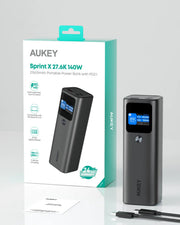 Aukey Sprint X 27.6K 140W 27,600mAh Portable Power Bank with PD3.1 (PB-Y45) V1089-LLTSN1044372