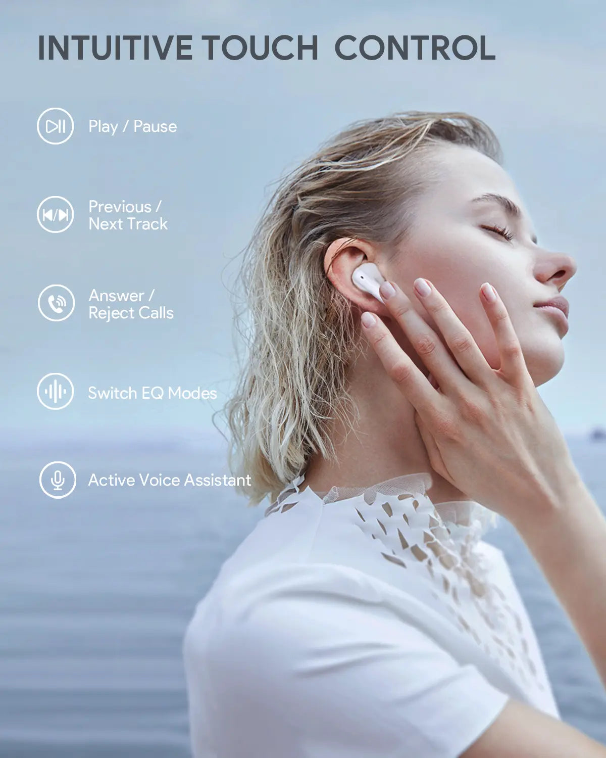Aukey True Wireless Earbuds MOVE AIR (EP-M2) V1089-LLTSN1044595