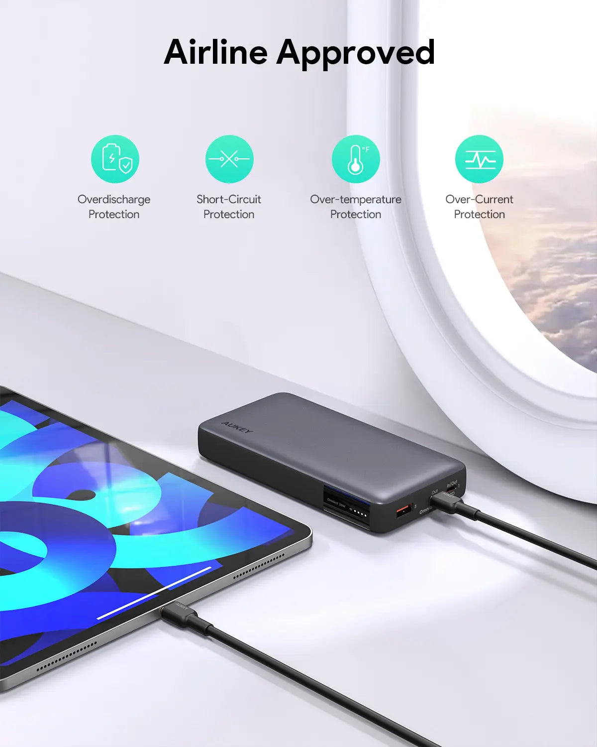 Aukey Sprint X 20K 30W 20000mAh Portable Power Bank with PD3.0 (PB-Y42) V1089-LLTSN1047247