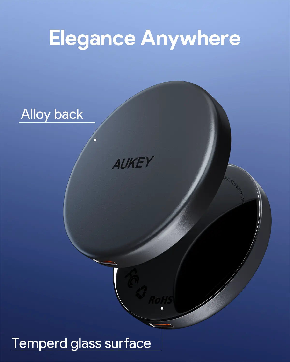 Aukey Magfusion Aura Qi2 Magnetic Fast Wireless Charger (LC-MC10) V1089-LLTSN1048333