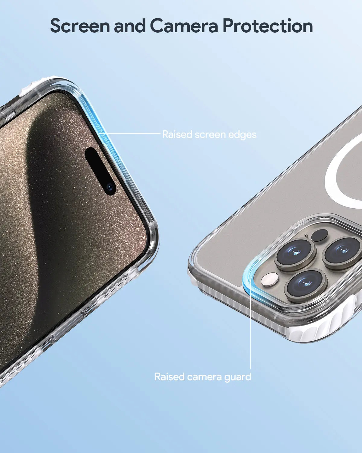 Aukey Urban Guard Magnetic Hard-Shell iPhone 15 Pro Max Phone case - Transparent (TM11D) V1089-LLTSN1048556